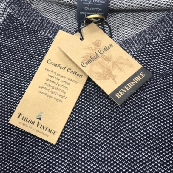 Tailor Vintage Reversible V-Neck Sweater - Picture 5 of 7